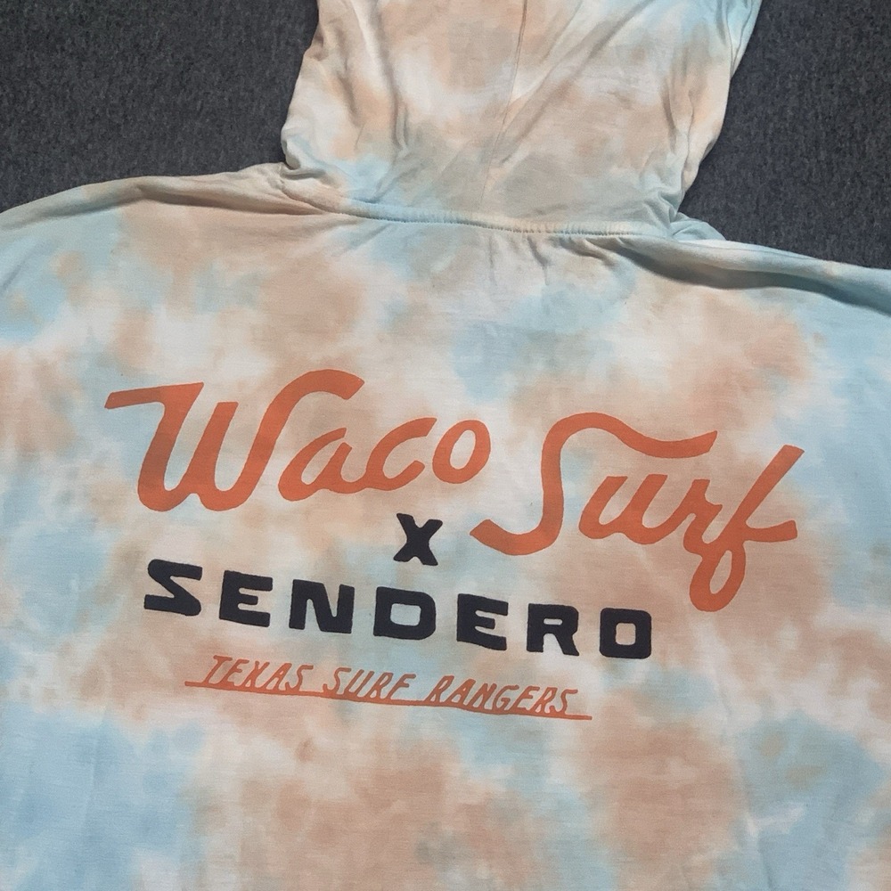 NEW Sendero Yucatan Bamboo Hoodie Tech Shirt Tie Dye Waco Surf 70%BAMBOO Size XL - Picture 6 of 11